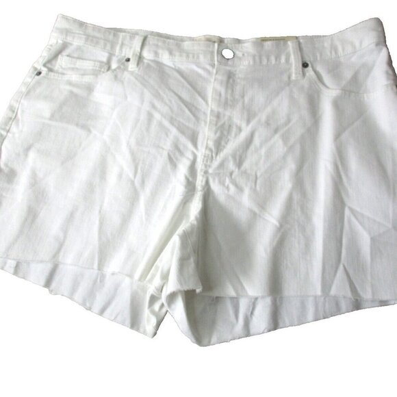Universal Thread‎ Denim Short Women's 20W White High Rise Cotton Blend 5-Pockets - Picture 1 of 9